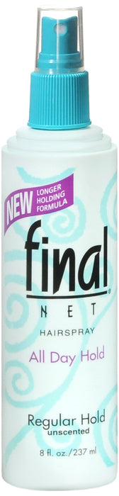 Final Net All Day Hold Hairspray, Regular Hold, Unscented 8 oz