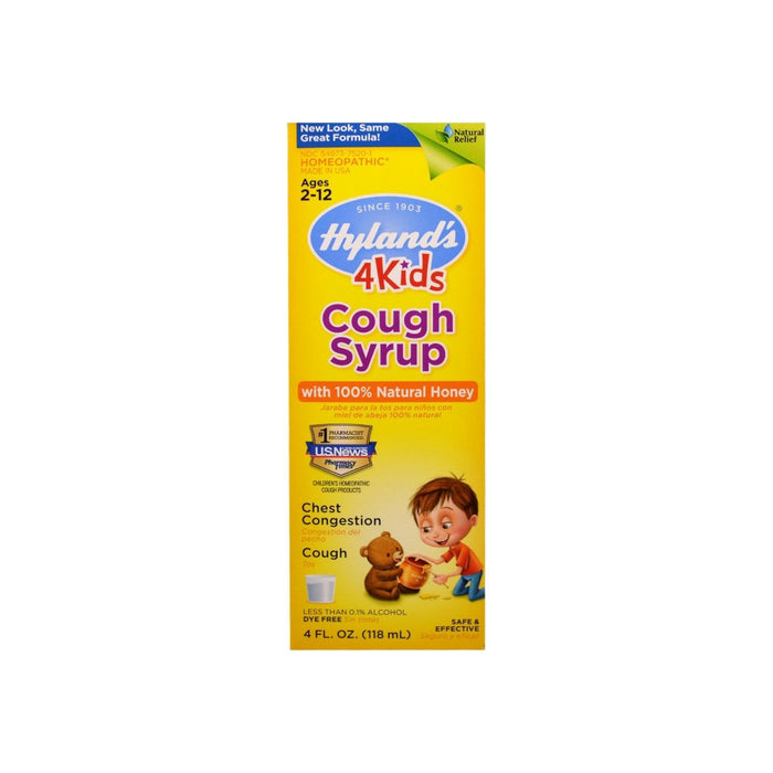 Hyland's Cough Syrup with 100% Natural Honey 4 Kids 4 oz