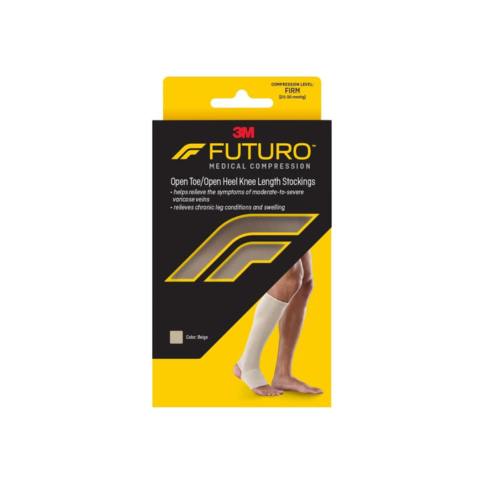 FUTURO Therapeutic Knee Length Stocking Open Toe/Heel Firm XLarge Beige 1 Each