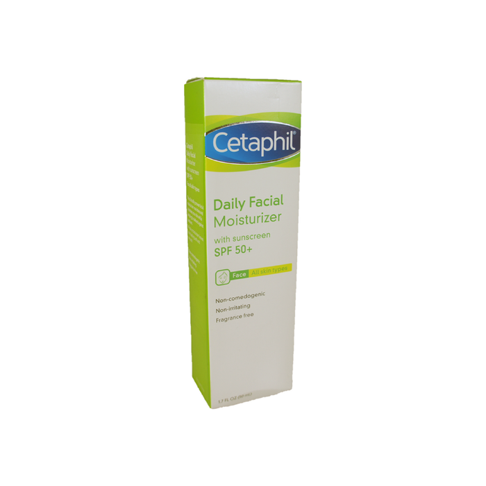 Cetaphil Daily Facial Moisturizer for All Skin Types, with Sunscreen SPF 50 1.7 oz
