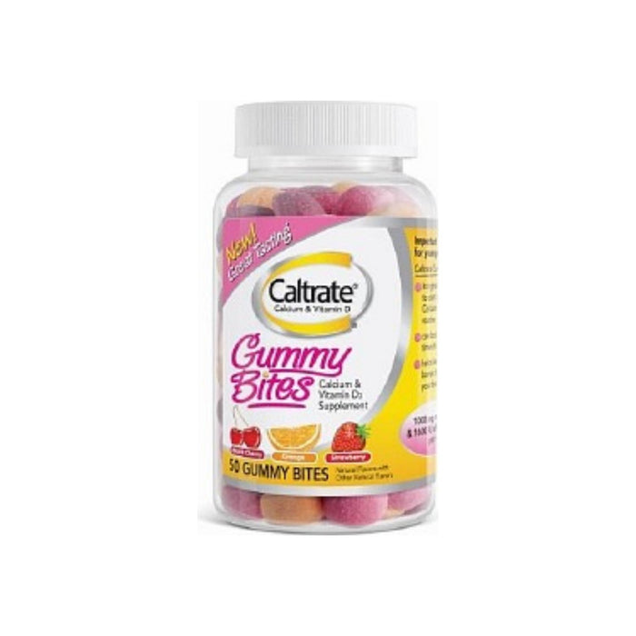 Caltrate Calcium & Vitamin D Gummy Bites 50 ea.   ***New Packing***