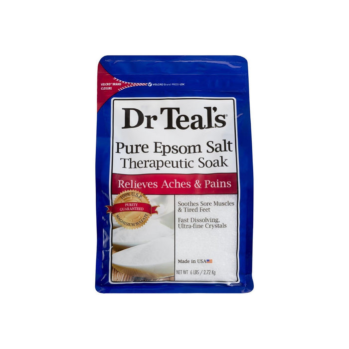 Dr Teal's Pure Epsom Salt Therapeutic Soaking Solution, Unscented 96 oz