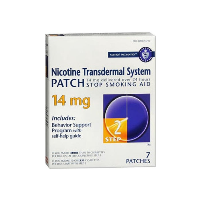 Habitrol Nicotine Transdermal System Patch 14 mg Step 2,  7 ea