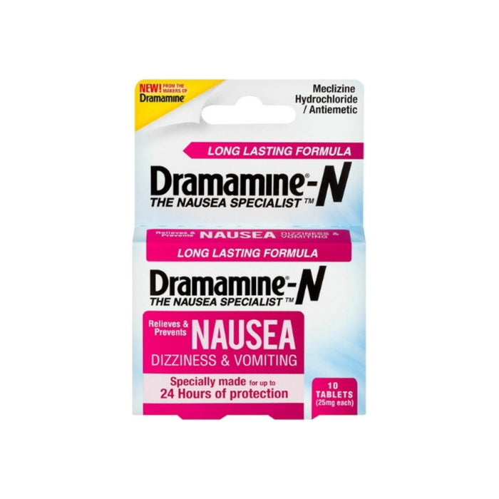 Dramamine Long Lasting Nausea Relief Tablets ,10 ea