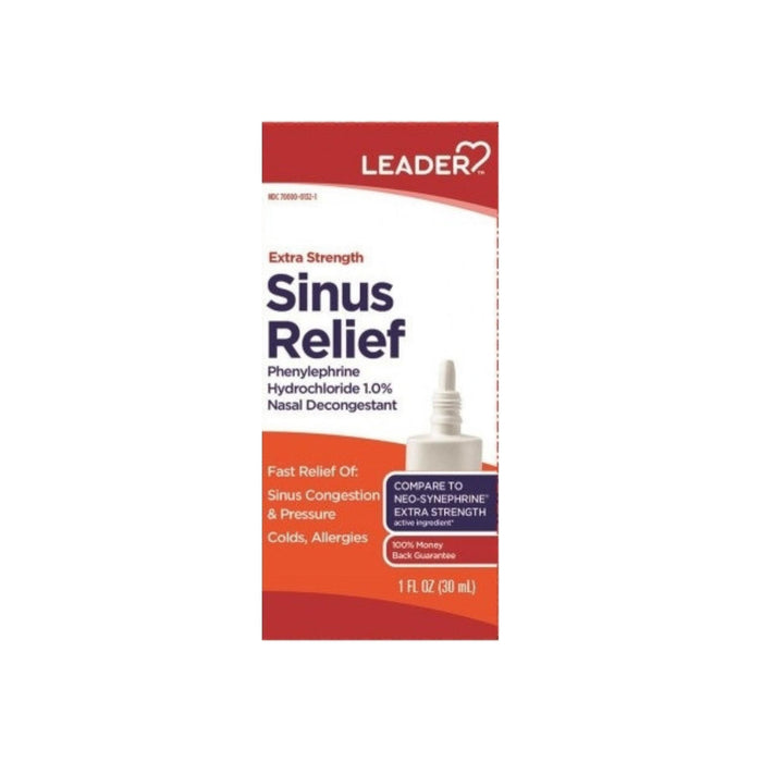 Leader Extra Strength Sinus Relief, 1 oz