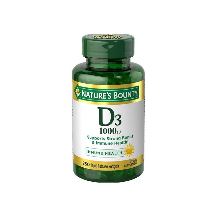 Nature's Bounty Vitamin D-1000 IU, Rapid Release Softgels 250 ea