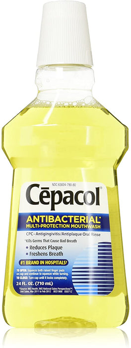 Cepacol Antibacterial Mouthwash, Gold, 24oz