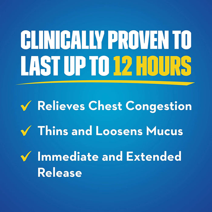 Mucinex 12 Hr Chest Congestion Expectorant, Tablets 68 ea