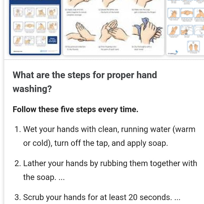 Wash, Wash, Wash your hands. Correctly. 🤲
