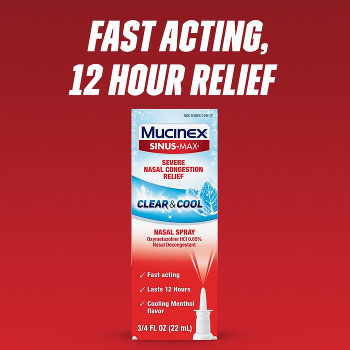 Mucinex Sinus-Max Full Force Nasal Decongestant Spray 0.75 oz