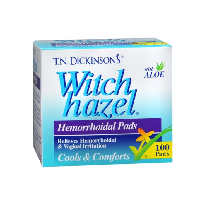 Dickinson's Witch Hazel Hemorrhoidal Pads 100 Each
