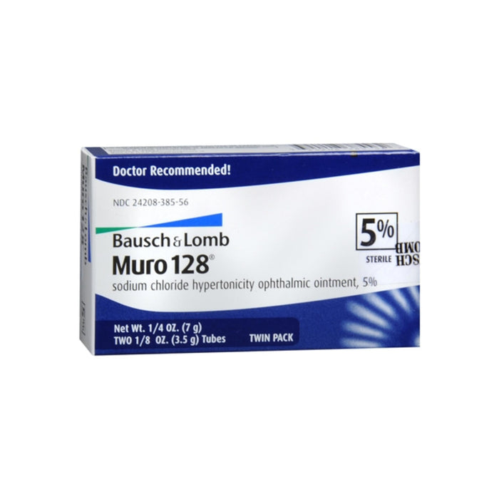 Bausch & Lomb Muro 128 Ointment 5% 2-Pack Total 7 g       (IN STOCK)