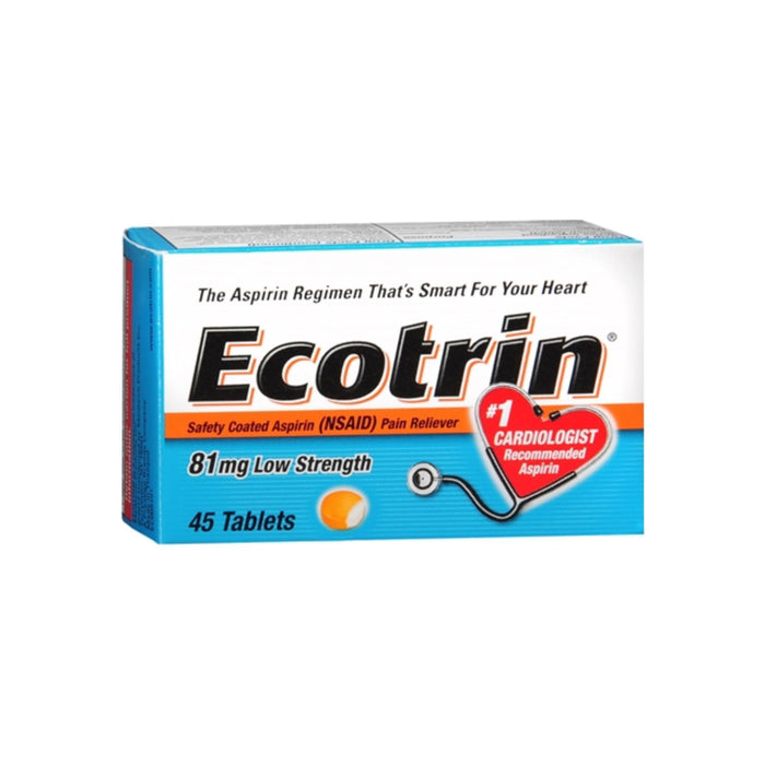 Ecotrin 81 mg Low Strength Tablets 45 Tablets