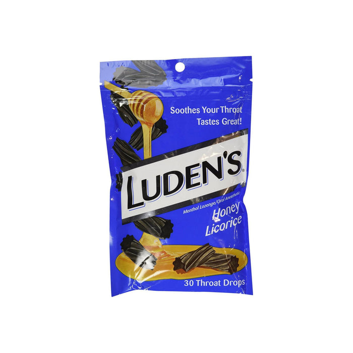 Luden's Throat Drops, Honey Licorice 30 ea