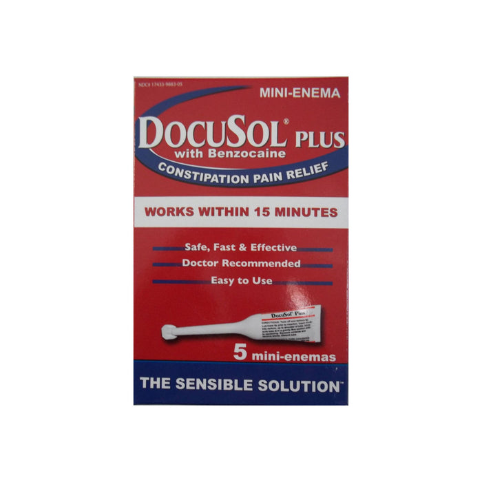 DocuSol Plus with Benzocaine Mini-Enema 5 ea