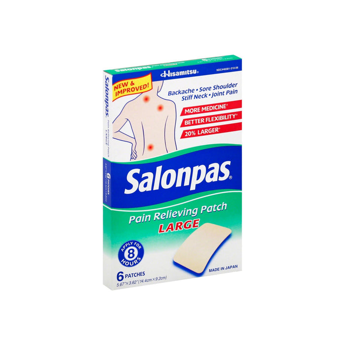 Salonpas Pain Relief Patch, Large 6 ea