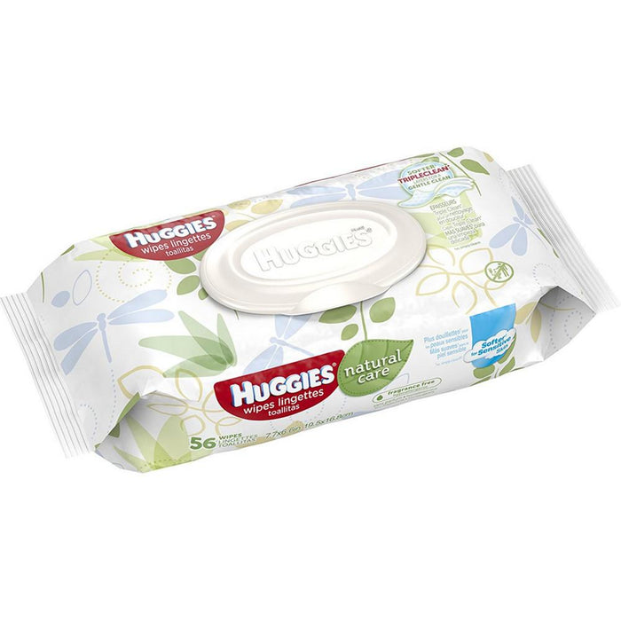 HUGGIES Natural Care Baby Wipes, Fragrance Free 56 ea