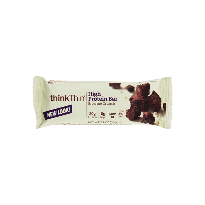 Think Thin High Protein Bar, 2.1 oz bars, Brownie Crunch 10 bars