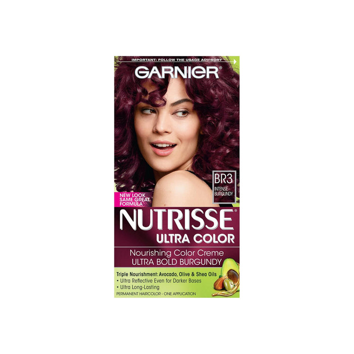 Garnier Nutrisse Ultra Color Nourishing Color Creme, Intense Burgundy [BR3] 1 ea
