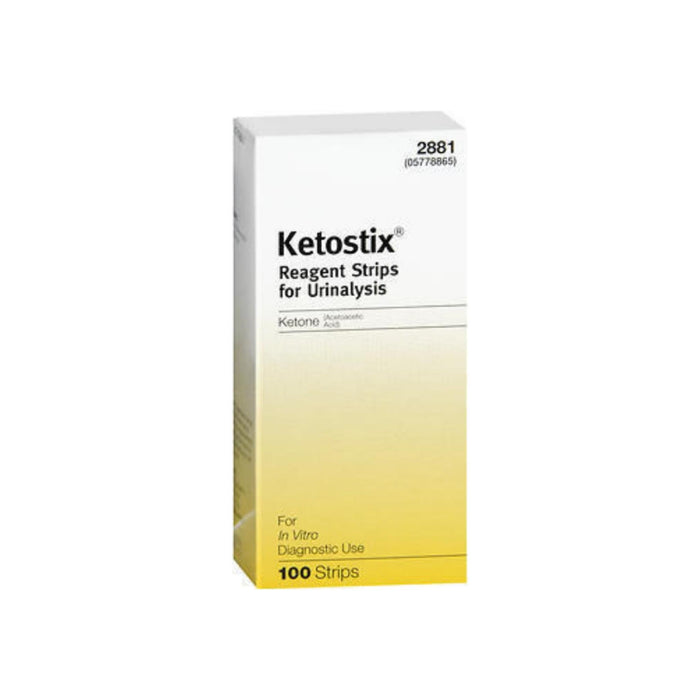 Ketostix Bayer Reagent Strips for Urinalysis, Ketone Test 100 ea