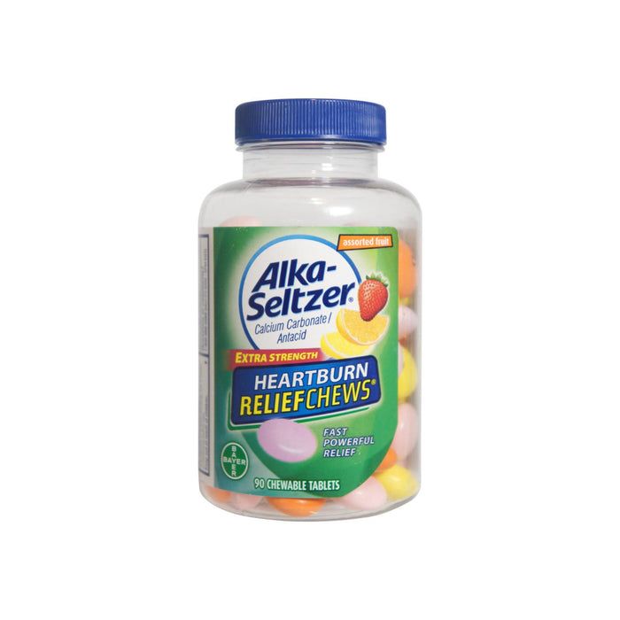 Alka-Seltzer Extra Strength Heartburn Relief Chews, Assorted Fruit 90 ea