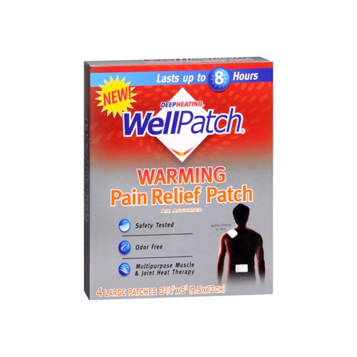 WellPatch Warming Pain Relief Patch 4 Each