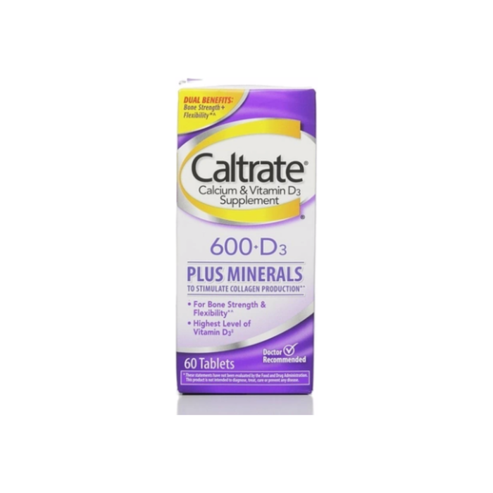Caltrate 600+D Plus Minerals Tablets 60 ea