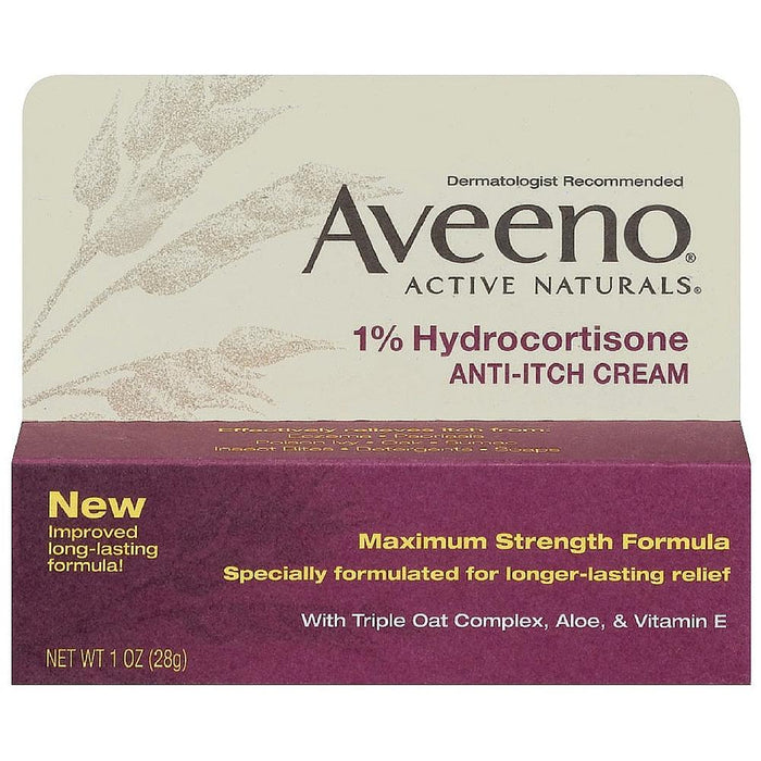 AVEENO Active Naturals 1% Hydrocortisone Anti-Itch Cream 1 oz