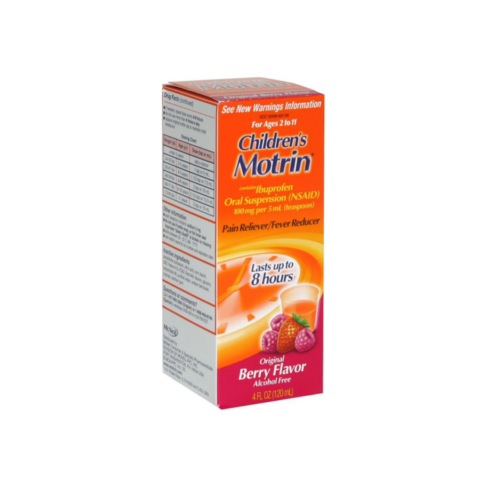 Motrin Children's Ibuprofen Oral Suspension, Original Berry 4 oz
