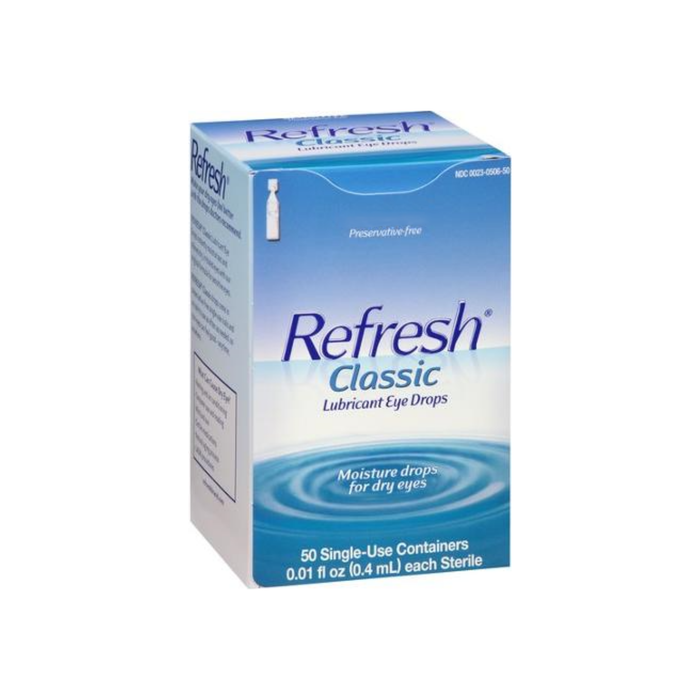 REFRESH Classic Lubricant Eye Drops Single-Use Containers 50 Each