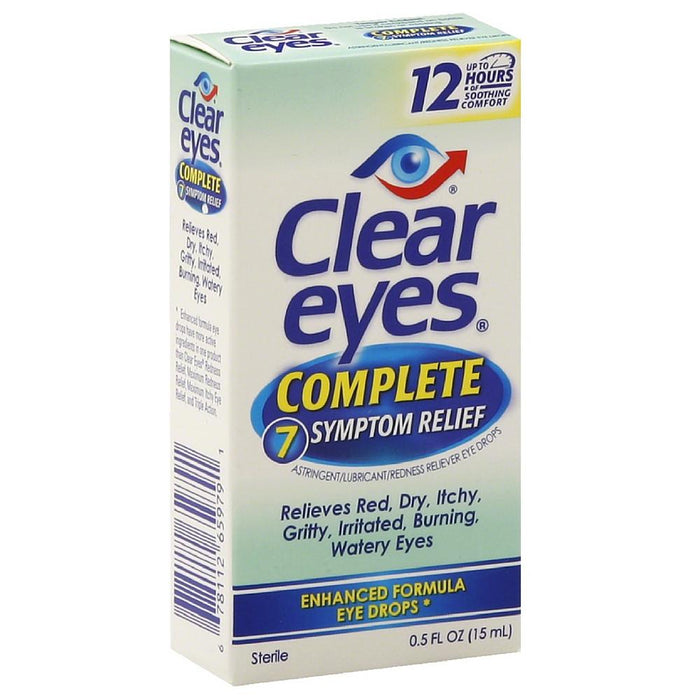Clear Eyes Complete 7 Symptom Relief Eye Drops 0.50 oz