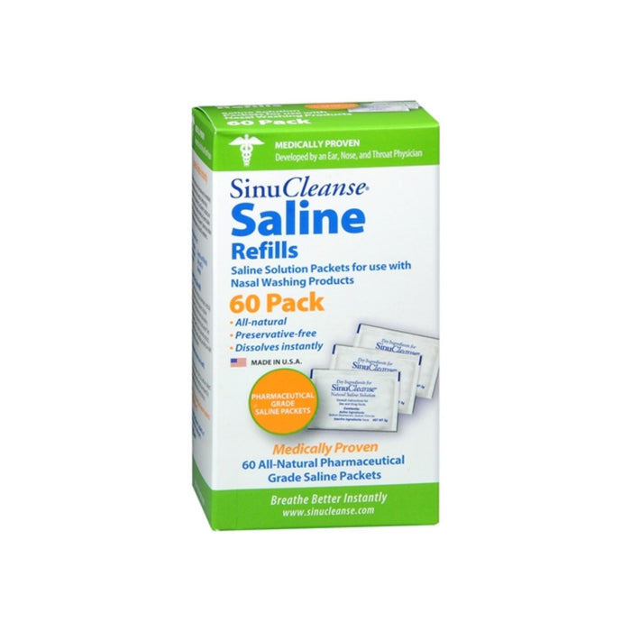 SinuCleanse Saline Refills 60 Packets 60 Each