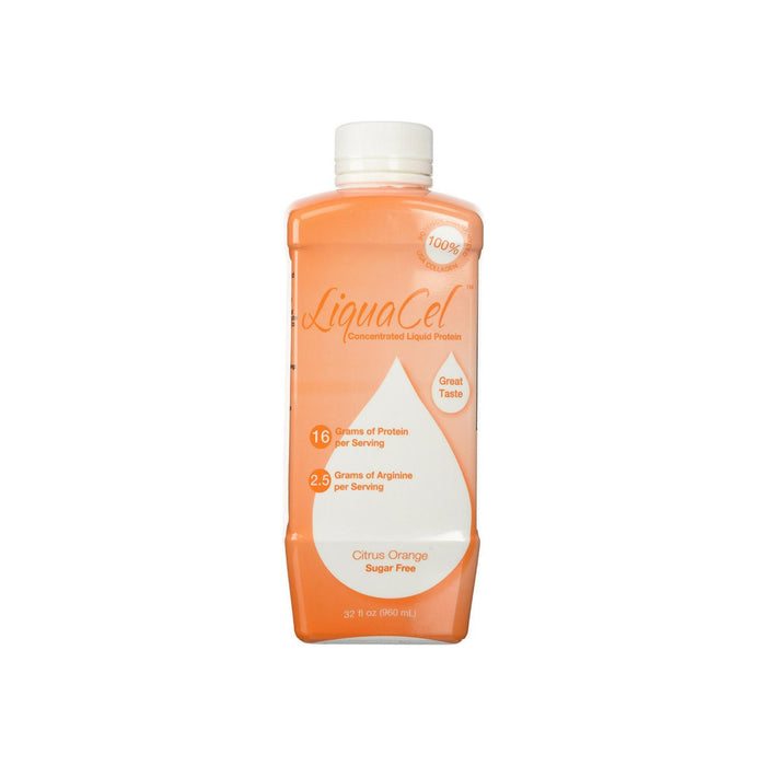 Liquacel Concentrated Liquid Protein, Sugar Free, Citrus Orange 32 oz
