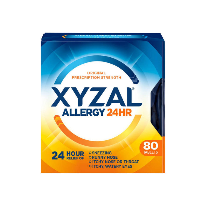 Xyzal 24 Hour Allergy Relief Tablets 80 ea