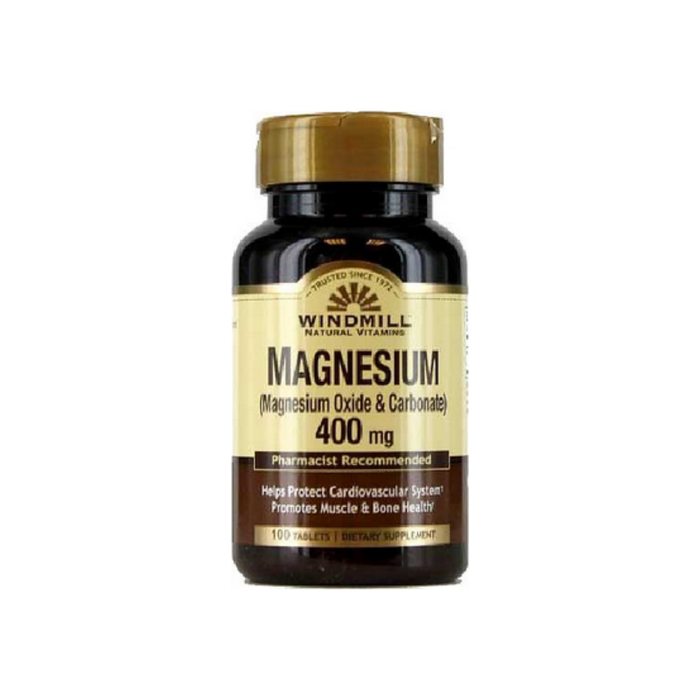 Windmill Magnesium Oxide 400 mg Tablets 100 ea