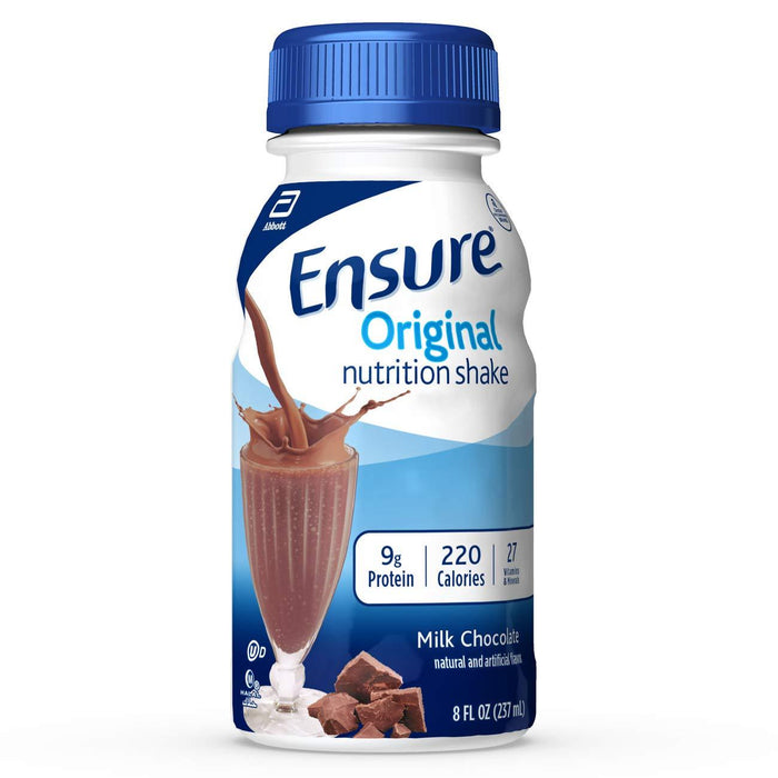 Ensure Original Nutrition Nutrition Nutrition Shake With 9g of Protein, Meal Replacement Shakes, Milk Chocolate, 8 Fl Oz, 24 Count