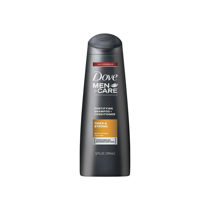 Dove Men + Care Fortifying Shampoo + Conditioner, Thick & Strong 12 oz