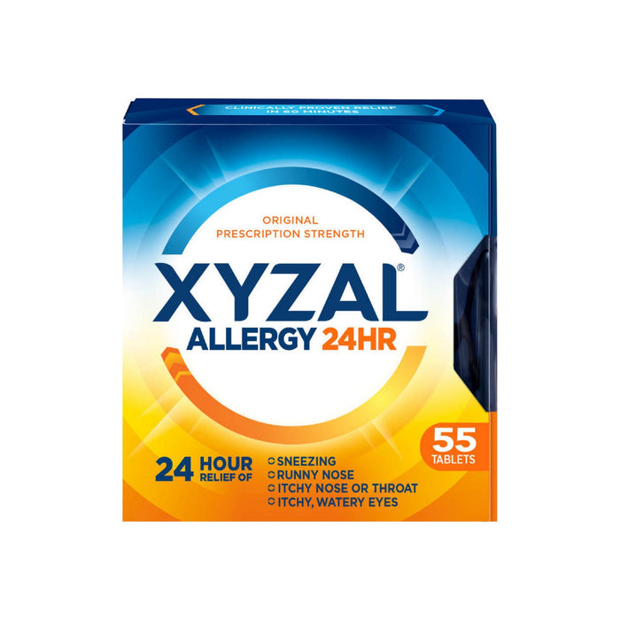 Xyzal 24 Hour Allergy Relief Tablets 55 ea