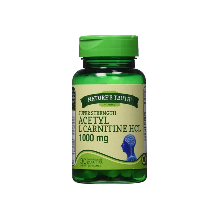 Nature's Truth Super Strength Acetyl L-Carnitine HCL Capsules 1000 mg 30 ea