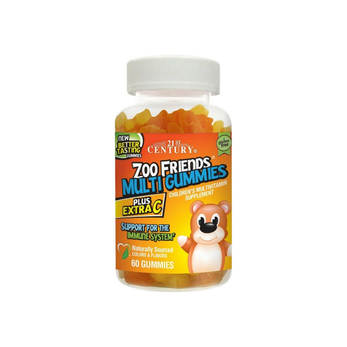 21st Century Zoo Friends Multi Gummies Plus Extra C 60 ea