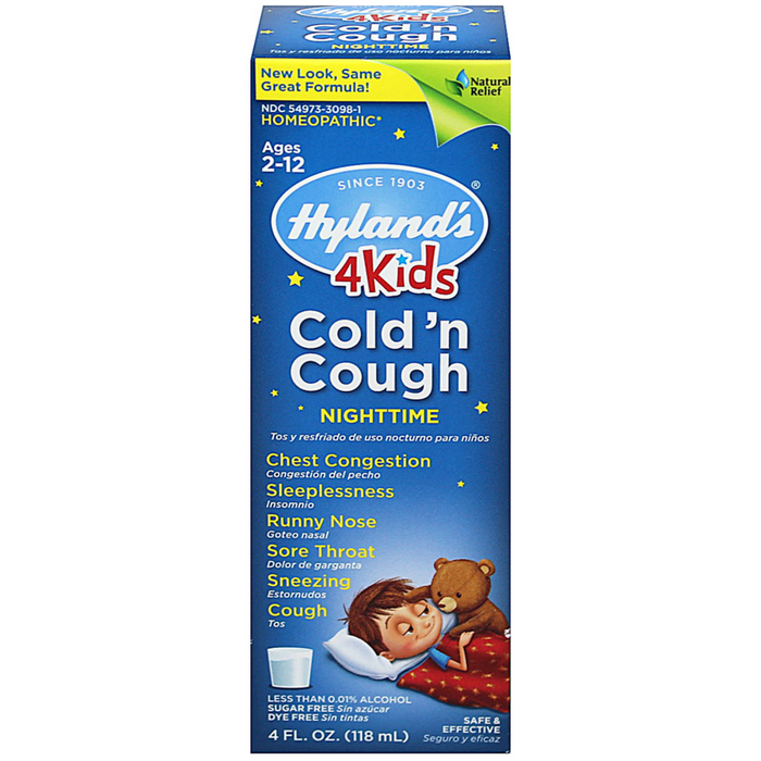 Hyland's 4 Kids Nighttime Cold 'N Cough Syrup 4 oz
