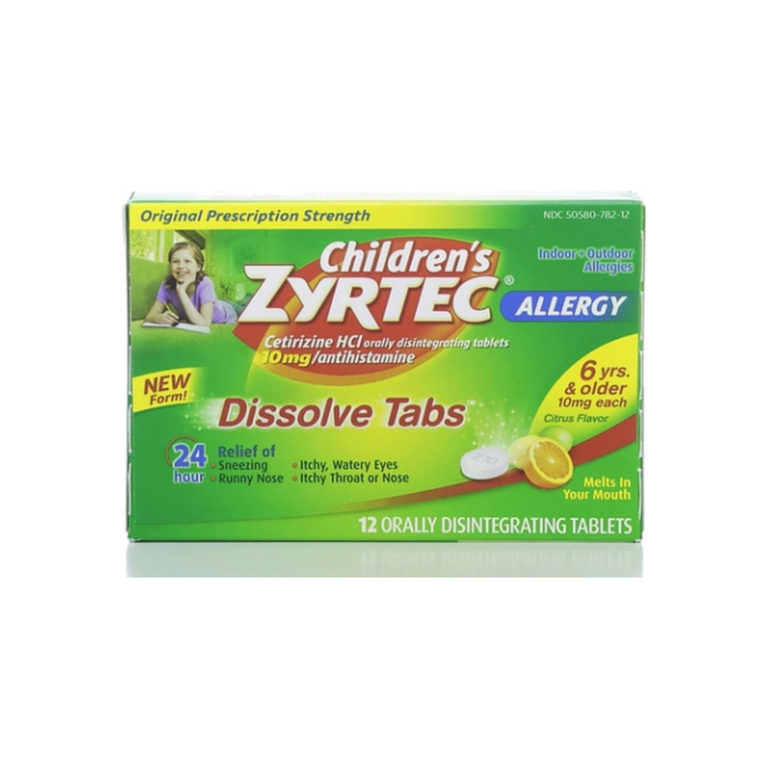 Zyrtec 24 Hour Allergy Dissolve Tablets