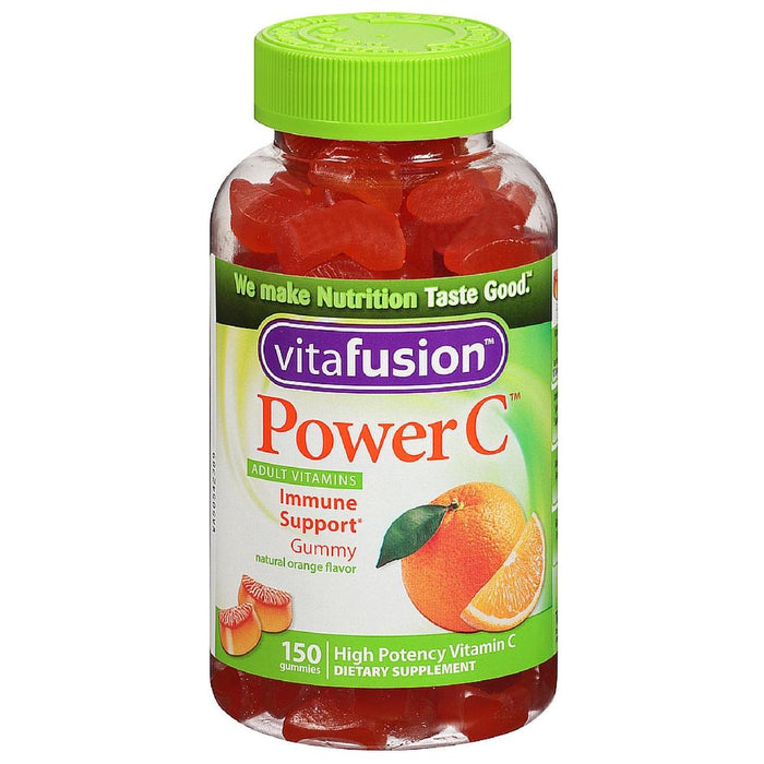 Vitafusion Power C Adult Vitamins Gummy, Immune Support, Natural Orange 150 ea