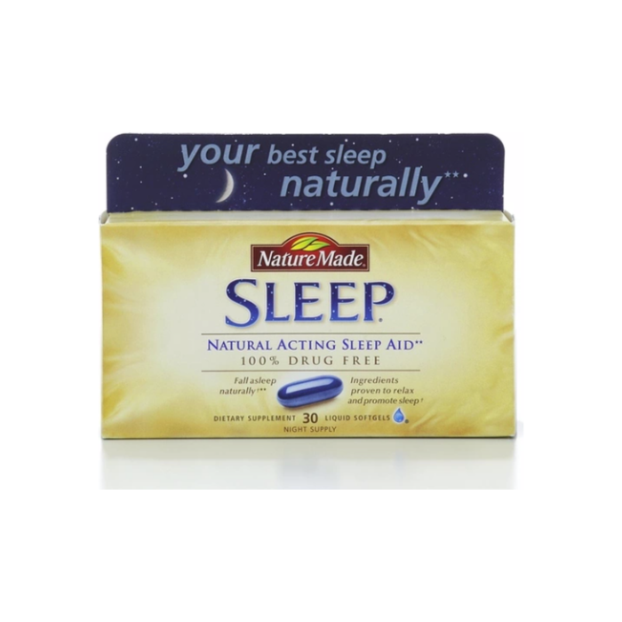 Nature Made Natural Sleep Aid Liquid Softgels 30 ea