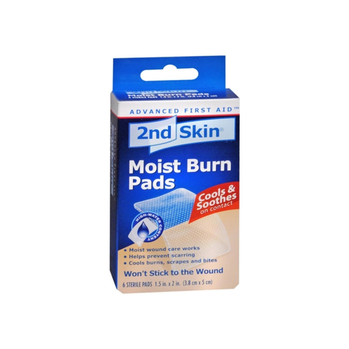 2nd Skin Moist Burn Pads 1.5 Inches X 2 Inches 6 Each