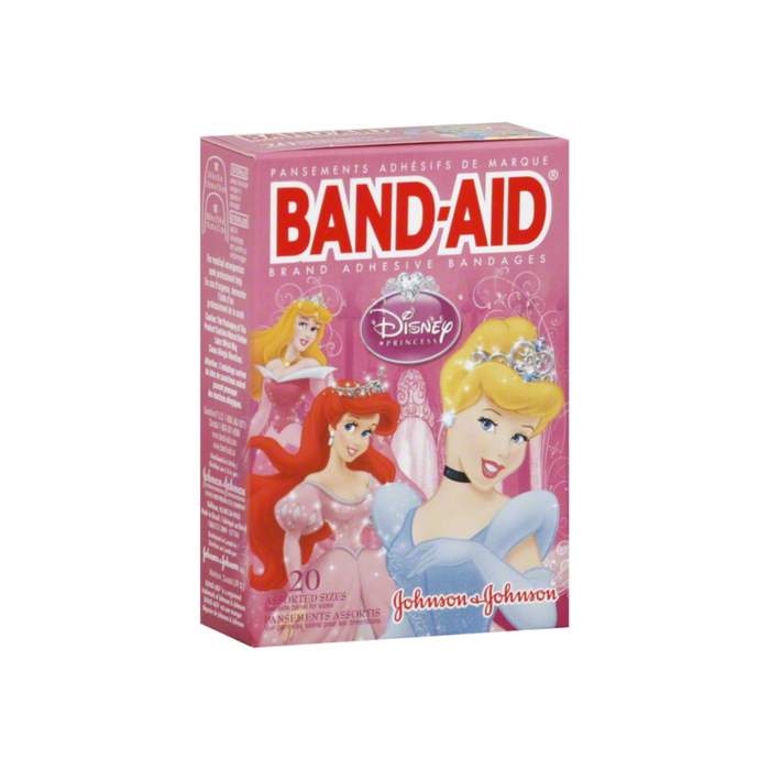 BAND-AID Children's Adhesive Bandages, Disney Princess, Assorted Sizes 20 ea