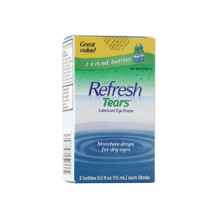 REFRESH TEARS lubricant eye drops 0.5 % 15 ml (2 pack)
