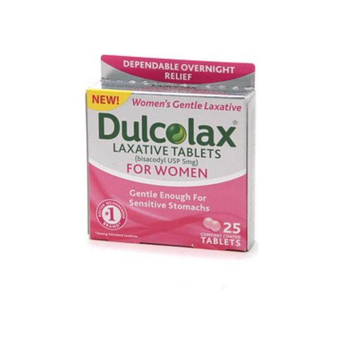 Dulcolax Laxative Comfort Coated Tablets for Women 25 Tablets