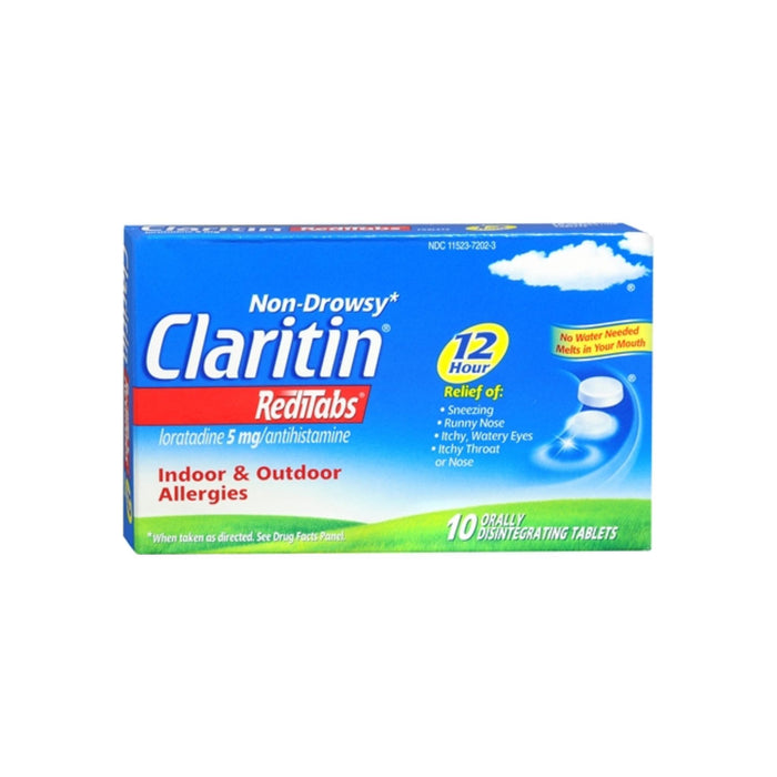 CLARITIN 12 Hour RediTabs 5mg Orally Disintegrating Tablets 10 Tablets