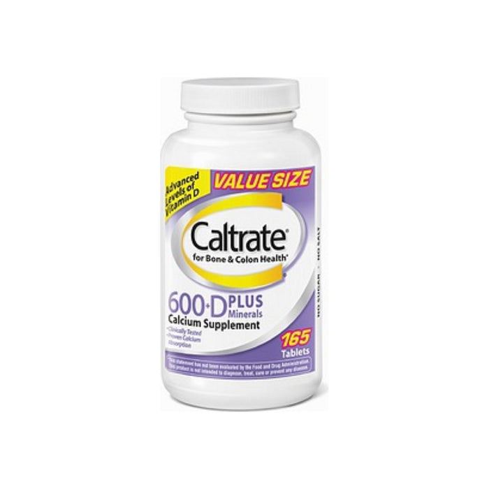Caltrate  Calcium & Vitamin D Plus Minerals, 600+D, Tablets 165 ea